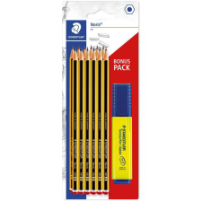 STAEDTLER Noris 120 Hatszögletű "HB" Grafitceruza készlet radírral (12 db / csomag ) ceruza