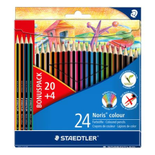 STAEDTLER Noris Colour Hatszögletű Színes ceruza készlet -20+4 szín színes ceruza