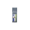 STAEDTLER OHP Staedtler Lumocolor® 31 Alkoholos marker készlet - Fekete (4 db / csomag)