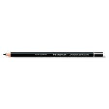  STAEDTLER Színes ceruza, henger alakú, mindenre író, vízálló (glasochrom) STAEDTLER &quot;Lumocolor 108 20&quot;, fekete színes ceruza