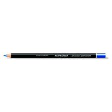  STAEDTLER Színes ceruza, henger alakú, mindenre író, vízálló (glasochrom) STAEDTLER &quot;Lumocolor 108 20&quot;, kék színes ceruza