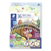 STAEDTLER Színes ceruza készlet, háromszögletű, STAEDTLER  Noris Colour , 36 különböző szín