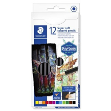 STAEDTLER Színes ceruza készlet, hatszögletű, "Design Journey Super Soft", 12 különböző szín ceruza