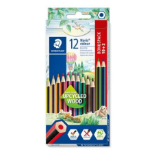 STAEDTLER Színes ceruza készlet, hatszögletű, STAEDTLER "Noris Colour 185", 10+2 különböző szín színes ceruza