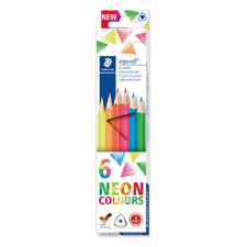 STAEDTLER Színes ceruza Staedtler Ergosoft Neon háromszögletű 6 db-os klt. színes ceruza