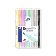 STAEDTLER Szövegkiemelő készlet, 1-4 mm, STAEDTLER "362 C", 10 különböző szín filctoll, marker