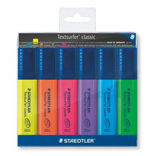  STAEDTLER Szövegkiemelő készlet, 1-5 mm, STAEDTLER &quot;Textsurfer Classic 364&quot;, 6 különböző szín filctoll, marker