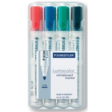 STAEDTLER Táblamarker készlet, 2 mm, kúpos,  "Lumocolor 351", 4 különböző szín filctoll, marker