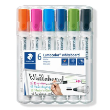  STAEDTLER Táblamarker készlet, 2 mm, kúpos, STAEDTLER &quot;Lumocolor® 351&quot;, 6 különböző szín filctoll, marker