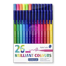 STAEDTLER "Triplus" 1 mm Filctoll készlet - 26 különböző szín (26 db/csomag) filctoll, marker