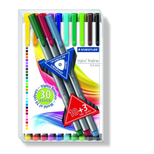 STAEDTLER Triplus Box 0.3 mm Tűfilc készlet -10 + 3 szín (334 TB13) filctoll, marker