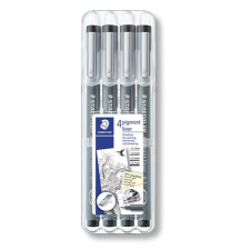 STAEDTLER Tusfilc készlet, STAEDTLER "Pigment Liner 308", fekete filctoll, marker