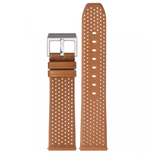 STAILER Premium Flex Perfo bőr óraszíj, barna 22/20 L óraszíj