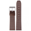 STAILER Premium Flex Perfo bőr óraszíj, sötétbarna 20/18 L