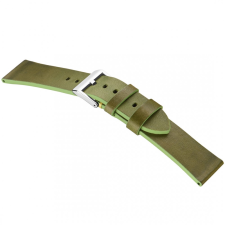 STAILER Premium Select vegán bőr óraszíj, zöld 20/18 L óraszíj