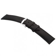 STAILER Premium Water Resistant bőr óraszíj, fekete 18/16 L óraszíj