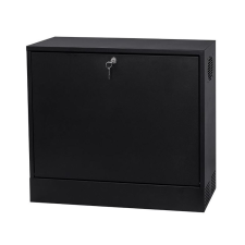 STALFLEX 3U fali rack szekrény 19" 180mm fekete (CR19-3U-180-B) (CR19-3U-180-B) asztali számítógép kellék