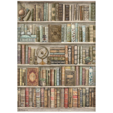 Stamperia Best Sellers Rízspapír A4 Bookshelf Rice Paper (1 ív) decoupage papír
