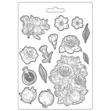 Stamperia Casa Granada Pomegranade and Flowers Öntőforma A4 Soft Mould (1 db) gyertyaöntő forma