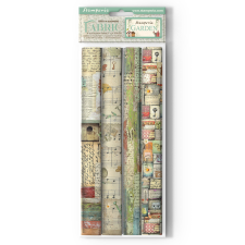 Stamperia Garden Textíl lapok 12" (30 cm) Fabric Sheets (1 csomag) matrica
