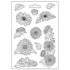Stamperia Lágy PVC nyomóforma A4 - Sunflower Art dekorációs kellék