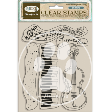 Stamperia Music Szilikonbélyegző A5 Violin Clear Stamps (1 csomag) bélyegző