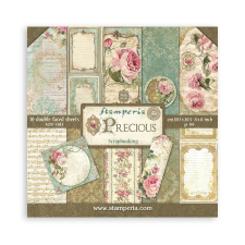 Stamperia Papírkészlet 8" (20 cm) - Precious - Paper Pack (10 ív) decoupage papír