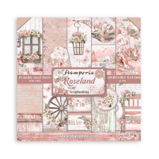 Stamperia Papírkészlet 8" (20 cm) - Roseland - Paper Pack (10 ív) decoupage papír