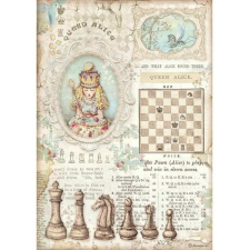 Stamperia Rizspapír A4, Alice Queen Alice / Stamperia Rice Paper (1 ív) decoupage papír