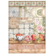 Stamperia Rizspapír A4, Casa Granada csempék / Stamperia Rice Paper (1 ív) decoupage papír