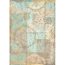 Stamperia Rizspapír A4, Sleeping Beauty Texture Gold / Stamperia Rice Paper (1 ív) decoupage papír