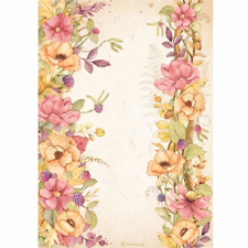 Stamperia Rizspapír A/4 erdei bordűr dekorációs kellék