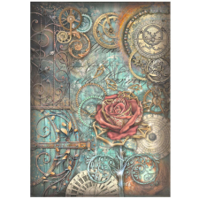 Stamperia rizspapír A/4 - Sir Vagabond in Fantasy World mechanical rose kreatív papír