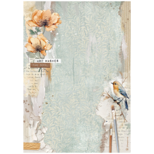 Stamperia Secret Diary Rizspapír A4 Bird Rice Paper (1 ív) decoupage papír