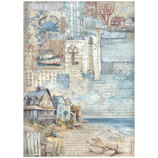 Stamperia Silent Sea Rízspapír A4 Landscape Rice Paper (1 ív) decoupage papír
