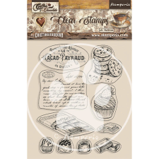 Stamperia Szilikonbélyegző - Coffee and Chocolate - Chocolate Elements - Clear Stamps (1 csomag) bélyegző