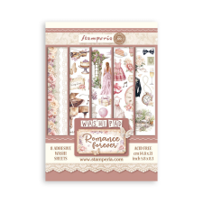 Stamperia Washi matrica - Romance Forever - Washi Pad (8 ív) matrica