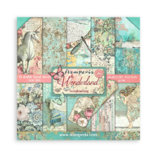 Stamperia Wonderland Papírkészlet 8" (20 cm) Paper Pack (10 ív) decoupage papír