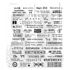 Stampers Anonymous Tidbits Tim Holtz Gumibélyegző Cling Stamps (1 csomag) dekorációs kellék