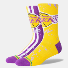  Stance overspray los angeles lakers zokni unisex lila/sárga l