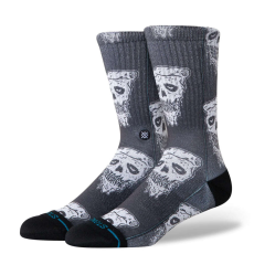  Stance pizza face zokni unisex fekete/fehér l