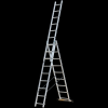 STANDard design UNIVERZÁLIS ALUMÍNIUM LÉTRA 3X9 FOKOS