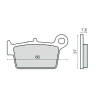 Standard Parts Fékbetétek Beta RR Standard Parts Futómű és fék alkatrészek Fékalkatrészek