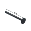 Standard Parts Rövid kipufogószelep, 64 mm, 50 köbcentis Kínai robogó / GY6 Standard Parts Motor alkatrészek Vezérműtengelyek