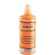 Stanger Kreatív üvegmatrica festék Stanger 80 ml neon narancssárga üvegfesték