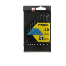 Stanley FÚRÓSZÁRKÉSZLET 1-10MM HSS-R barkácsgép tartozék