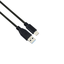 STANSSON CZ-250-D USB-A apa - USB-C apa 3.2 Adat és töltőkábel - Fekete (1m) (CZ-250-D) kábel és adapter