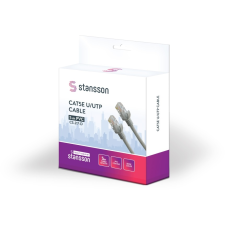 STANSSON U/UTP CAT5e Patch kábel 5m - Bézs (CS-217-D) kábel és adapter