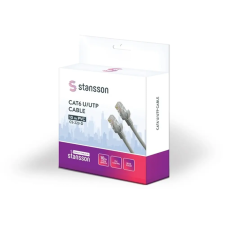 STANSSON UTP CAT6 Összekötő Bézs 10m CS-223-D kábel és adapter