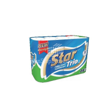  Star Trio toalettpapír 3 rétegű 24 tekercs higiéniai papíráru